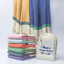 Herringbone Handloomed Soft Cotton Throw Blanket, thumbnail 2 of 12