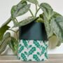 Oak Leaf Planter. Handmade Fabric Pot, thumbnail 1 of 2