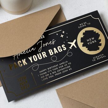 Scratch Reveal Boarding Pass Voucher, 3 of 9