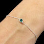 Sterling Silver May Birthstone Bracelet, thumbnail 1 of 8