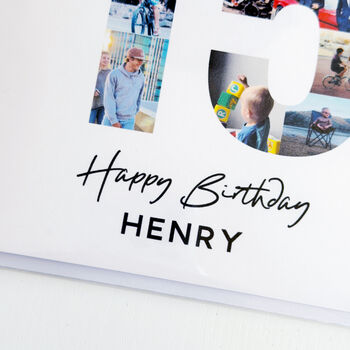 Personalised 15th Birthday Photo Collage Card, 4 of 8