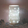 Personalised Family Name Christmas Snowflake LED Light, thumbnail 4 of 7
