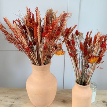 Burnt Orange Dried Flower Arrangement, 2 of 6