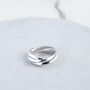 Sterling Silver Russian Wedding Band Ring, thumbnail 4 of 9
