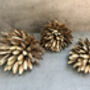 Set Three Handmade Hedgehog Ornaments Coconut, thumbnail 12 of 12