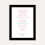 Personalised 60th Birthday Print For Her Meaningful Word Art Gift For Mum Friend Sister Keepsake Wall Art, thumbnail 3 of 6