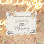 Acrylic Wavy Edge Cute Wedding Carry Sign, thumbnail 3 of 5