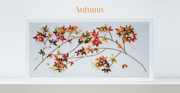 Autumn In Butterflies A Framed 3D Feature Wall Art, 2 of 8