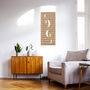 Modern Wooden Wall Art With Abstract Stripes And Curves, thumbnail 7 of 9