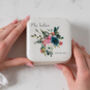 Personalised Roses And Hydrangea Jewellery Storage Box, thumbnail 1 of 6