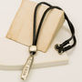 Personalised Chunky Tag And Suede Necklace, thumbnail 4 of 7