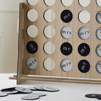 Wedding Games Four In A Row Wooden Ice Breaker Game, 2 of 3