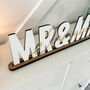 Custom Mr And Mrs, Wedding Top Table Surname Sign, thumbnail 5 of 6