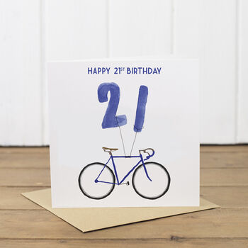 Personalised Bike 21st Birthday Card, 3 of 3