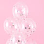 Silver Foil Confetti Filled Balloons, thumbnail 1 of 2