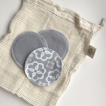 Eco Friendly Reusable Facial Wipes, Paloma Fabric, 3 of 7