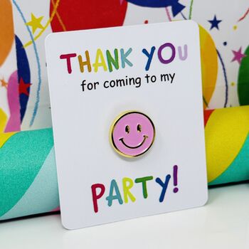 Smiley Face Pin Badge Party Favour, 3 of 4