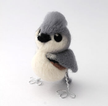 Needle Felted Tufted Titmouse, 3 of 9