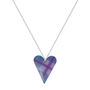Scottish Blue Check Tartan Heart Pendant Necklace, thumbnail 1 of 2