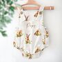 Easter Baby Dungaree Romper, thumbnail 1 of 5