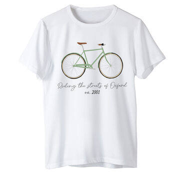 Personalised Cotton Cycling T Shirt, 2 of 5