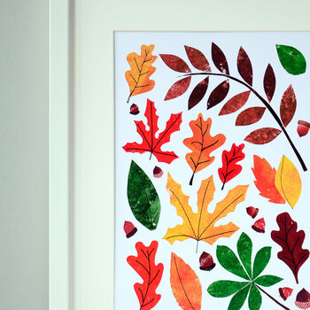 Autumn Leaves Art Print, 3 of 9