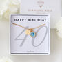 40th Birthday Gift For Her – Sterling Silver Birthstone And Personalised Disc Necklace, thumbnail 11 of 12
