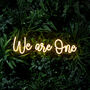 We Are One Neon Wall Light, thumbnail 1 of 2