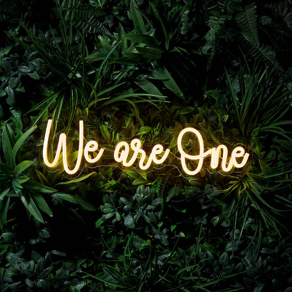 We Are One Neon Wall Light, 1 of 2