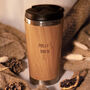 Personalised Reusable Sustainable Bamboo Coffee Cup, thumbnail 1 of 10