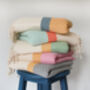 Handloomed Cotton Soft Throw Blanket, thumbnail 4 of 12