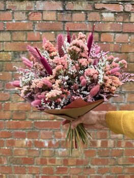 Blush Meadow Dried Flower Bouquet For Spring, 7 of 7