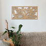 Handcrafted Wooden Wall Art Abstract Floral Motif, thumbnail 5 of 12