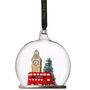 Personalised London Scene Dome Bauble, thumbnail 4 of 5
