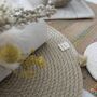 White Sandstone Rope Dining Placemat, thumbnail 5 of 7