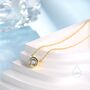 Sterling Silver Minimalist Cz Bubble Pendant Necklace, thumbnail 2 of 12