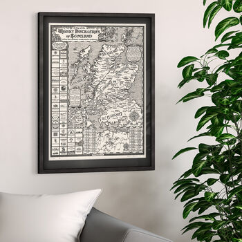 Scotland Whisky Map Hand Drawn Fine Art Print, 2 of 12
