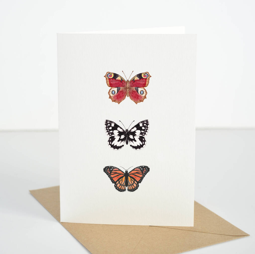 Butterfly Trio Notecard, 1 of 3