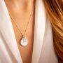 Sterling Silver Mother Of Pearl Charm Necklace, thumbnail 4 of 10