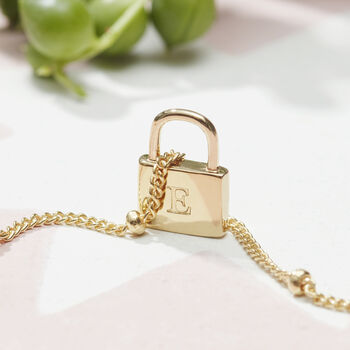 Personalised Padlock Necklace In Silver Or Gold Vermeil, 5 of 8