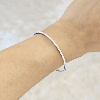 Dainty Tennis Bangle, 8 of 10