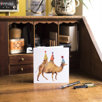 Party Camel Greetings Card, 2 of 7