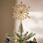 Shine Bright Handmade 3D Snowflake Tree Topper, thumbnail 3 of 5