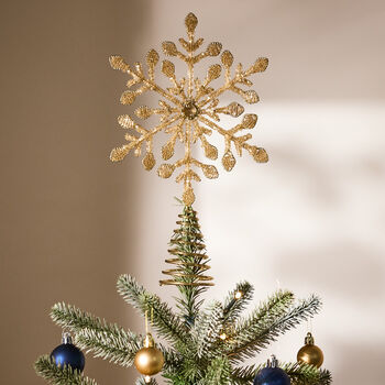 Shine Bright Handmade 3D Snowflake Tree Topper, 3 of 5