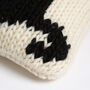 Black Cat Cushion Cover Knitting Kit, thumbnail 8 of 9