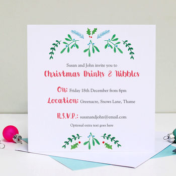 Personalised Christmas Party Invitations, 2 of 6
