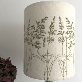 Grasses Embroidered Lampshade, 3 of 5