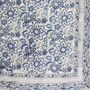 Indigo Blue And White Floral Indian Block Printed Cotton Bed Quilt, thumbnail 6 of 9