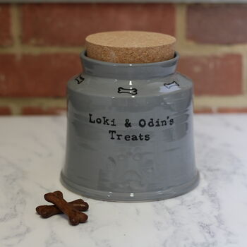Handmade Personalised Dog Treat Jar, 5 of 8