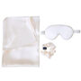 Silk Sleep Giftset Ivory Luxury Pillowcase Eye Mask And Scrunchie, thumbnail 12 of 12